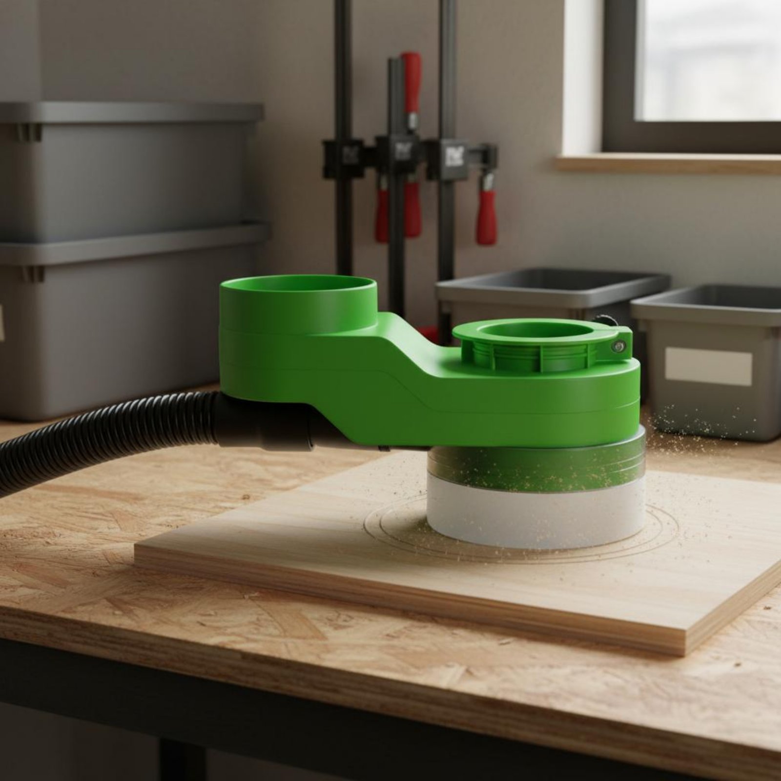 Woodworking Cutting Tools - غطاء شفط الغبار للمغزل لآلة النقش