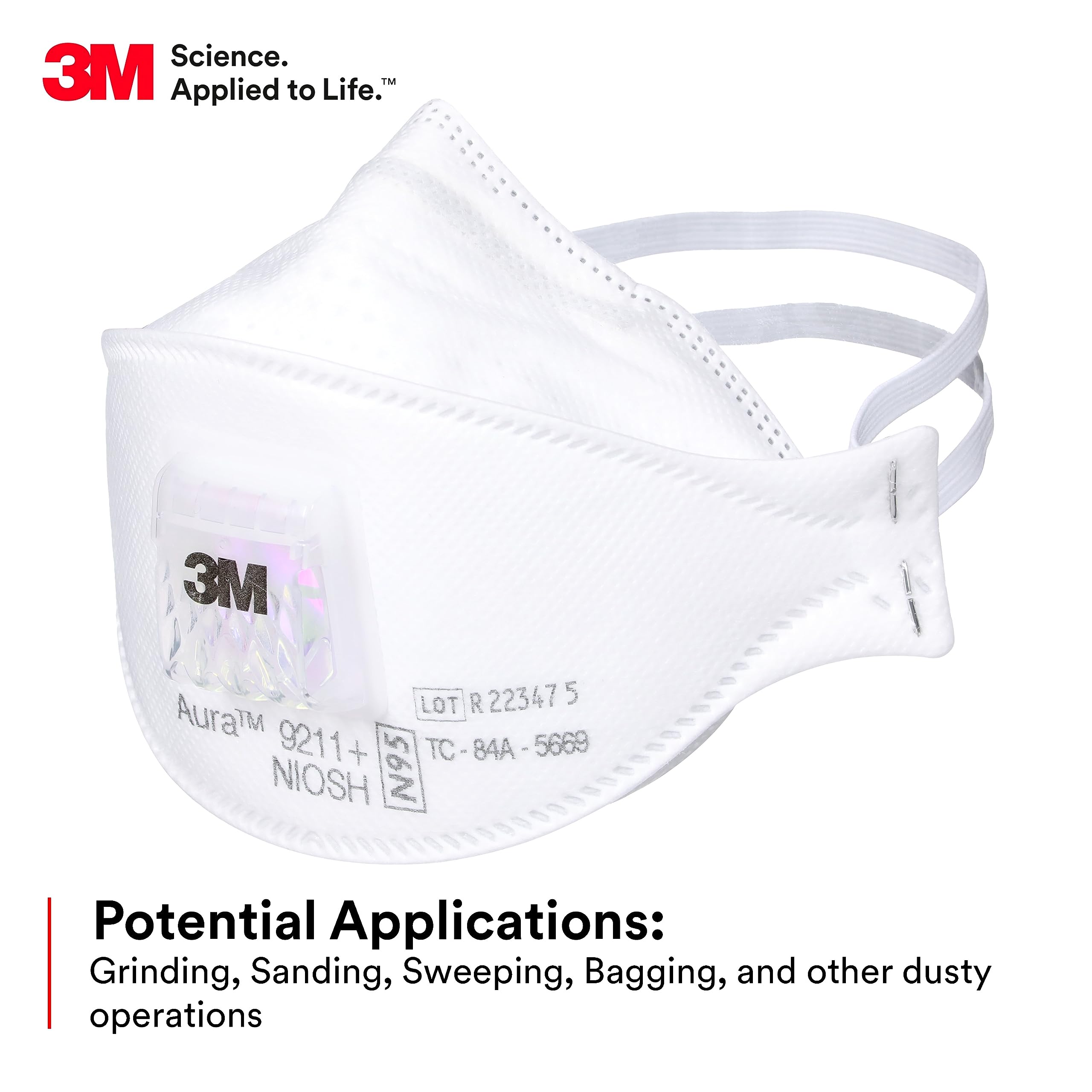 Woodworking Respirator - 3M هالة 9211 + التنفس الجسيمات