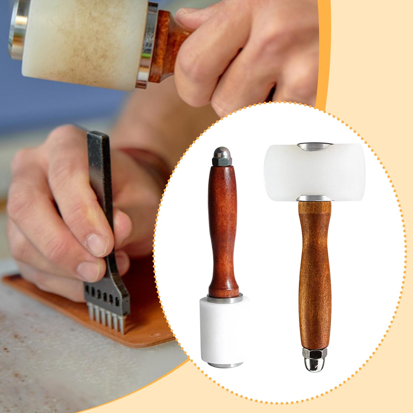 Wooden Mallet Carving - مطرقة نحت الجلد الفاخرة، المتانة، أداة