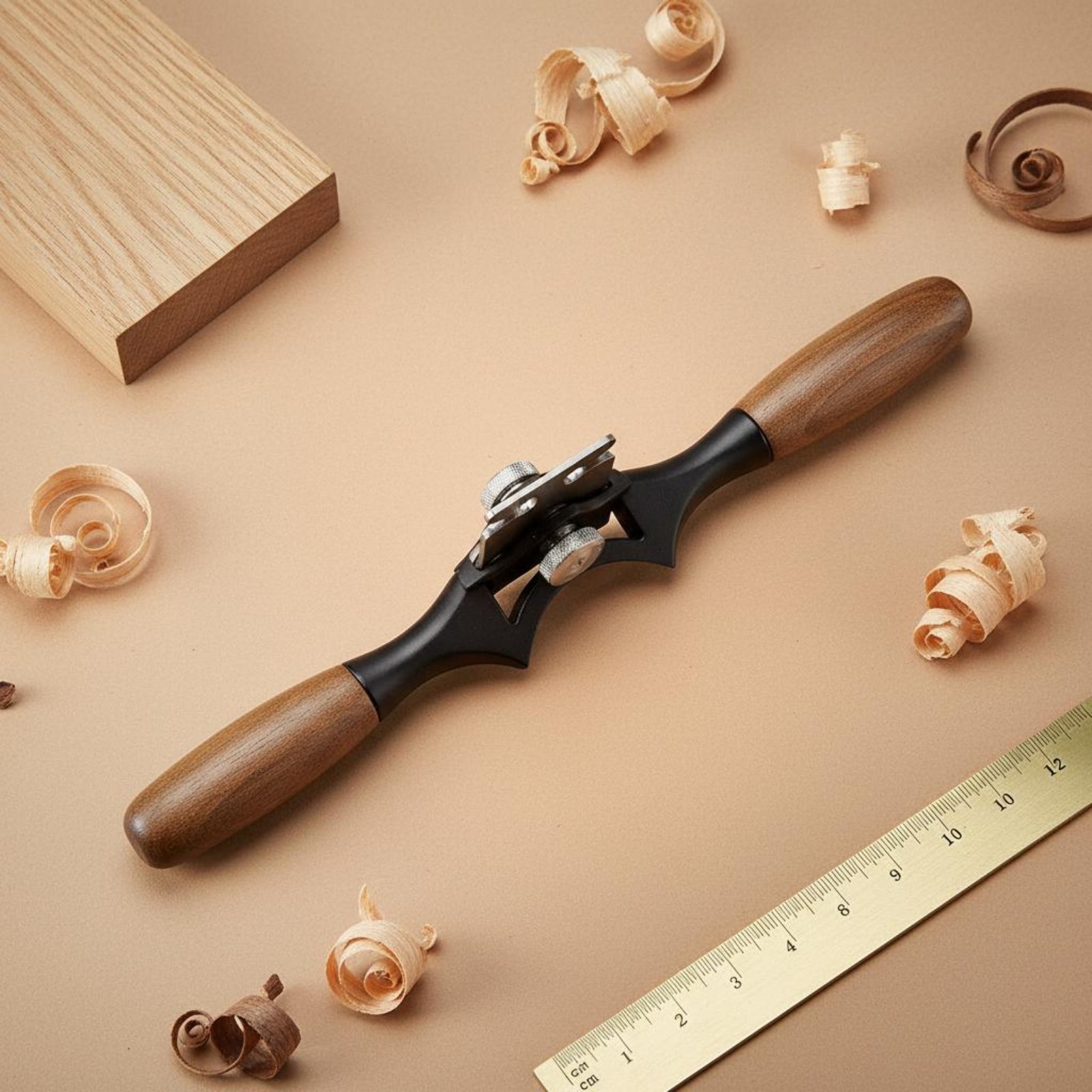 مكشطة يدوية بقاعدة مقعرة، مقاب - مراجعة Spoke Shave Round وسعره