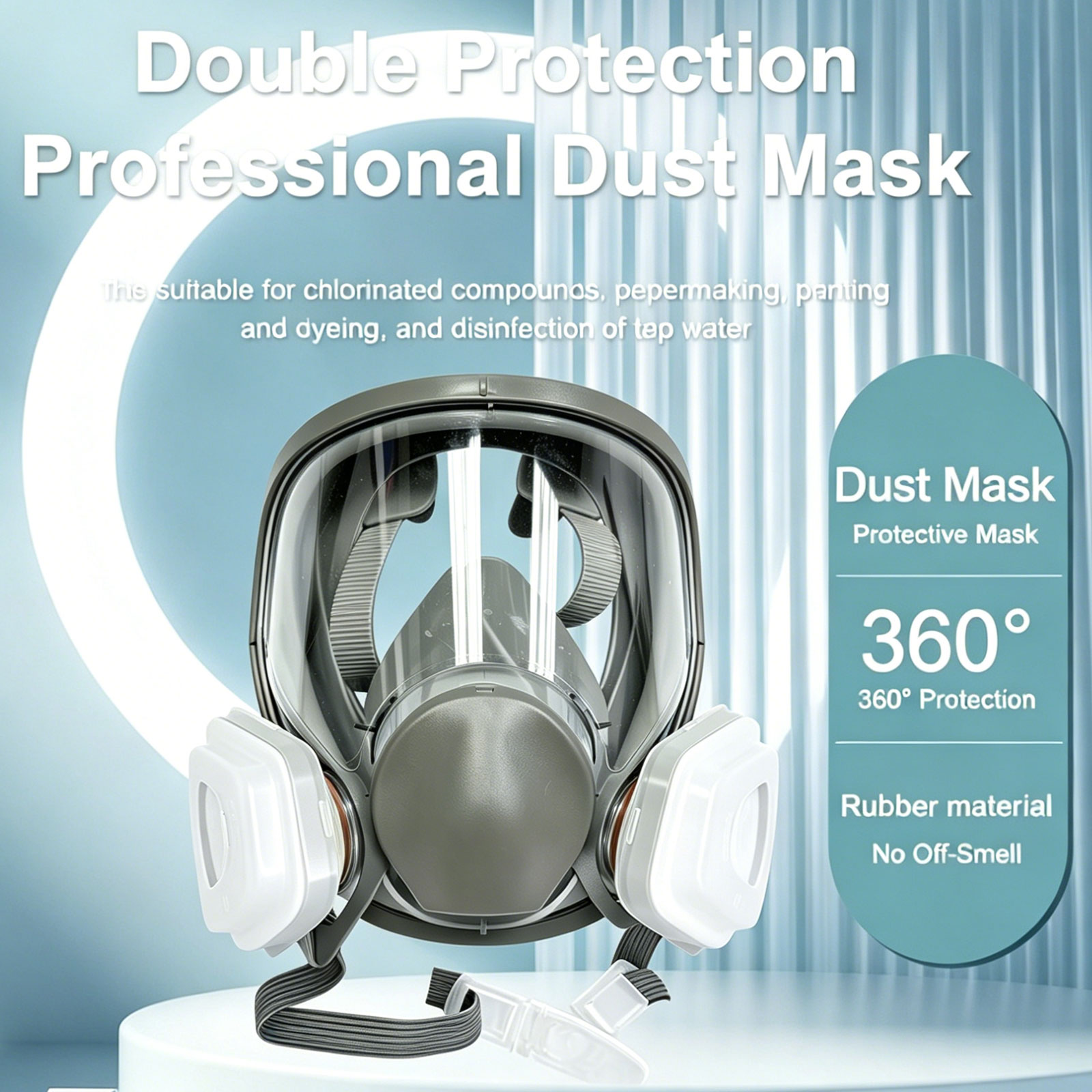 قناع تنفس كامل للوجه 6800 مع م - مراجعة Woodworking Respirator وسعره