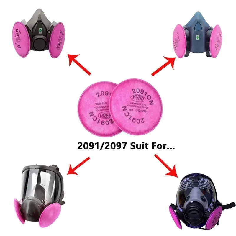 فلتر جسيمات P100 2091 2097، مل - مراجعة Woodworking Respirator وسعره
