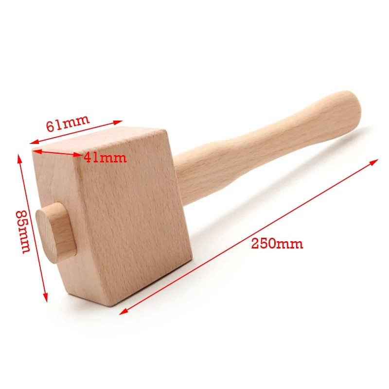 جلد مصنوع يدويًا، أدوات النجار - مراجعة Wooden Mallet Carving وسعره