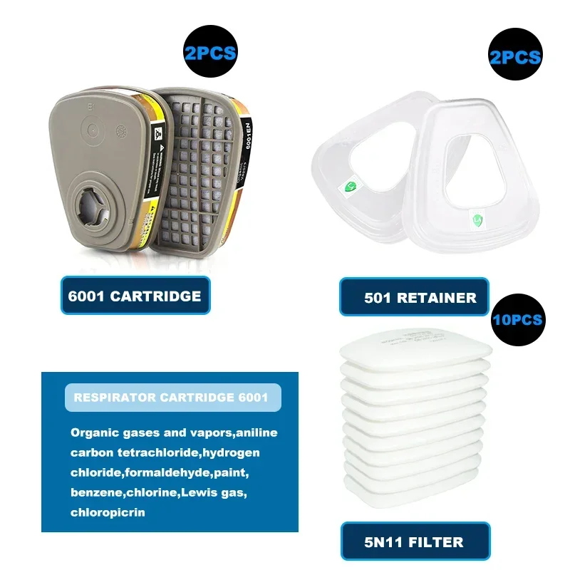 6001 6006 خرطوشة التنفس 5N11 ا - مراجعة Woodworking Respirator وسعره