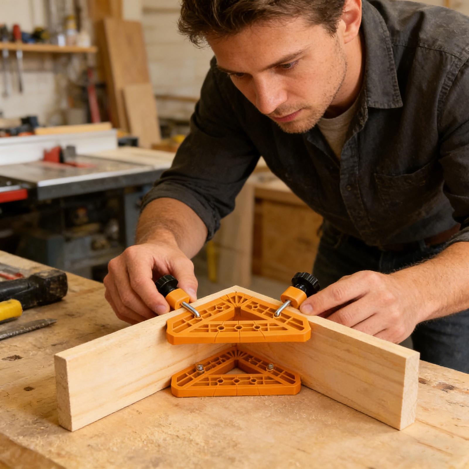 مشبك بزاوية 90 درجة، 6 قطع، أد - مراجعة Woodworking Cutting Tools وسعره