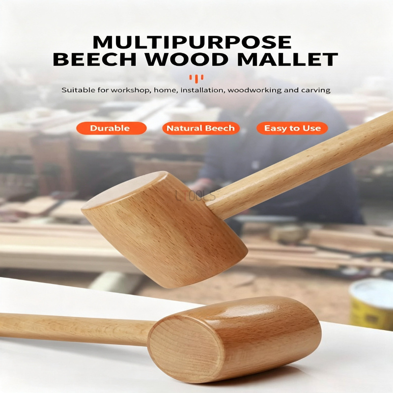 مطرقة خشبية صلبة يدوية صغيرة،  - مراجعة Wooden Mallet Carving وسعره