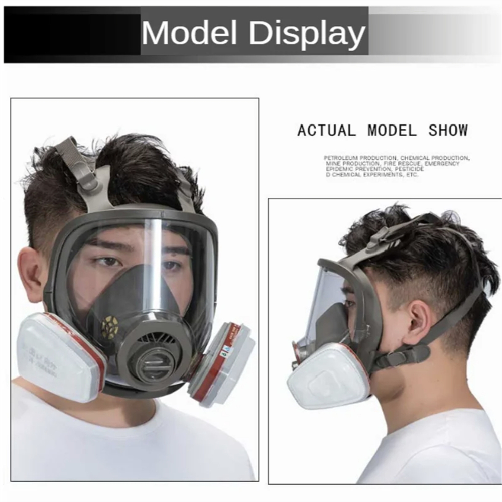 قناع تنفس كامل للوجه مع خرطوشة - مراجعة Woodworking Respirator وسعره