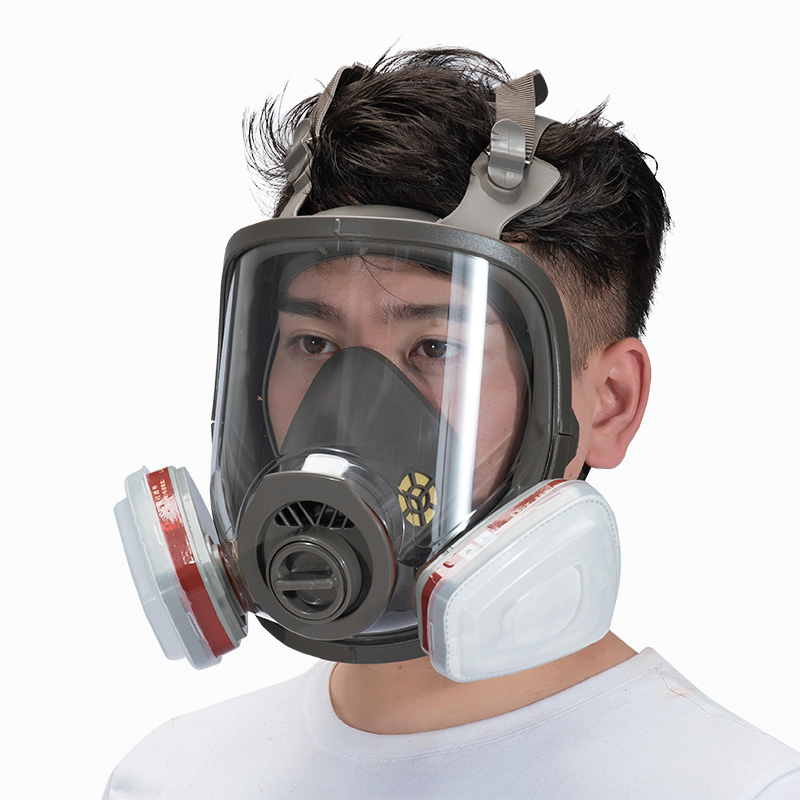 قناع تنفس كامل للوجه مع خرطوشة - مراجعة Woodworking Respirator وسعره