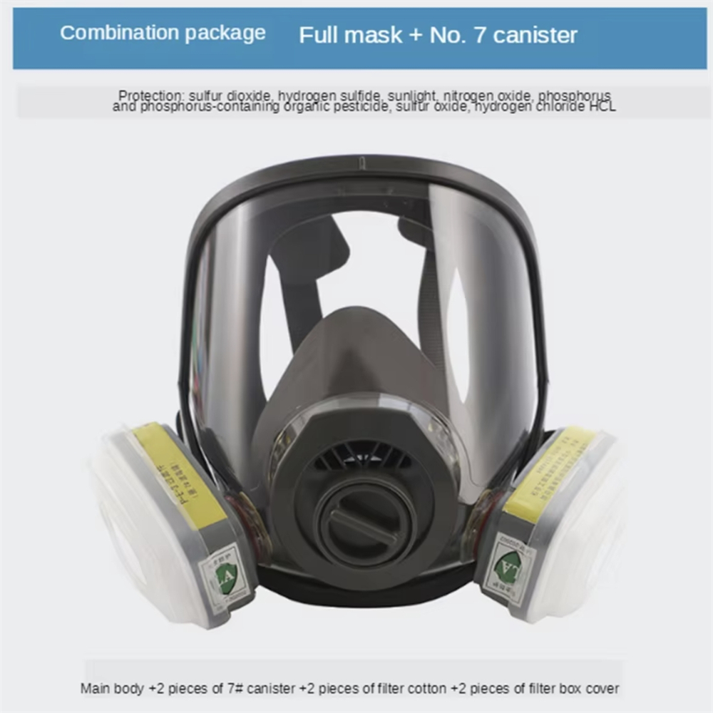 قناع تنفس كامل للوجه مع خرطوشة - مراجعة Woodworking Respirator وسعره