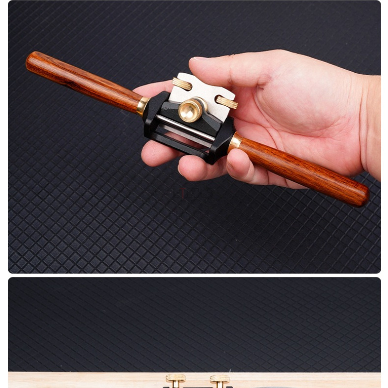 مسحاج خشب يدوي صغير بقاعدة مسط - مراجعة Spoke Shave Round وسعره