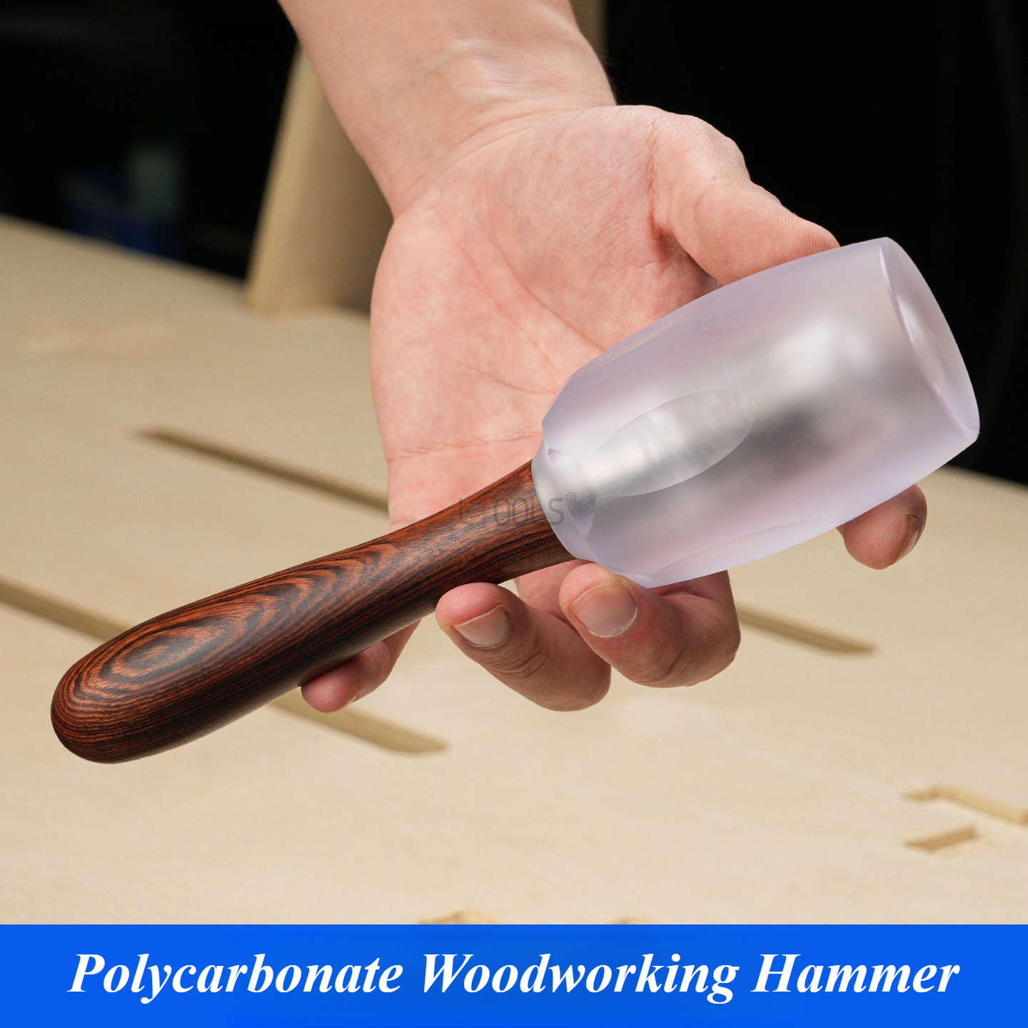 مطرقة نجارة من البولي كربونات  - مراجعة Wooden Mallet Carving وسعره