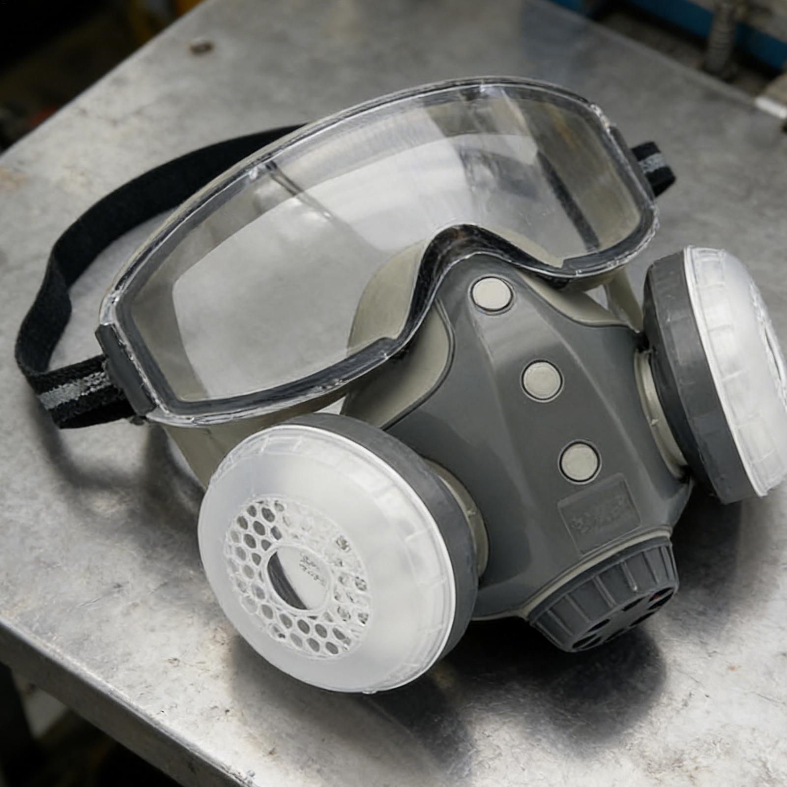 قناع تنفس كامل الوجه مع فلتر و - مراجعة Woodworking Respirator وسعره